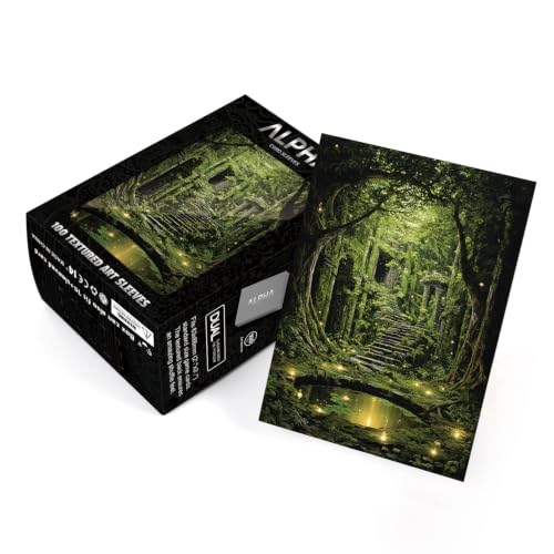 Katomula 100 Card Sleeves for MTG with 100 Inner Sleeve, Textured Back Art Sleeves, Fit Standard Size Cards - Forest by Katomula - Used condition - Image 5