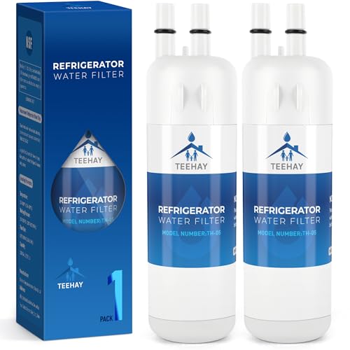 TEEHAY W10295370A Water Filter Replacement, Amana ASI2575GRS, ASI2575GRB, ASI2175GRS, ASI2575GRW, KitchenAid KAD1RXD1, KFFS20EYMS, KSC24C8EYY, KSF26C4XYY, KRSF705HPS, KRSC700HPS, KRFF300ESS, 2 Pack