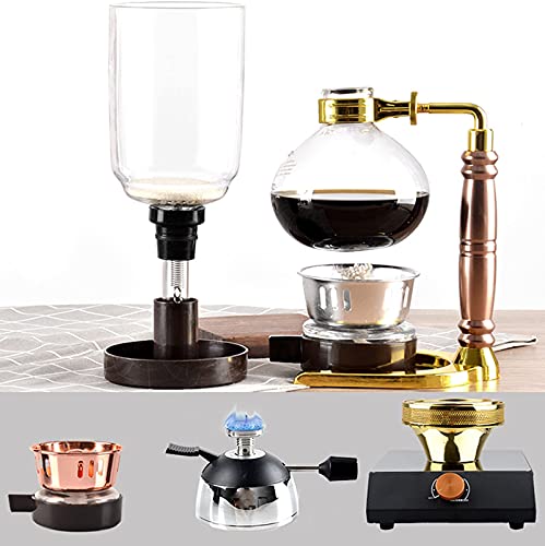 FFFHYIZH Siphon-Kaffeemaschine, Siphon-Kaffeemaschine-Set, Kaffee-Siphon-Siphon, Verbrühschutz für 5 Tassen, Vakuum-Kaffeemaschinen, Schwarz 8 FFFHYIZH Siphon-Kaffeemaschine, Siphon-Kaffeemaschine-Set, Kaffee-Siphon-Siphon, Verbrühschutz für 5 Tassen, Vakuum-Kaffeemaschinen, Schwarz