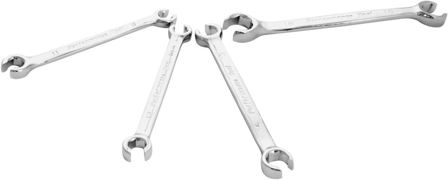 Replacement for fits Performance Tool W30431 4 Piece MET Flare Nut Wrench Set
