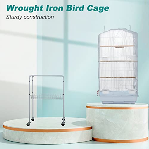 image for BestPet 64 inch Wrought Iron Bird Cage for Parakeets Medium Small Parr
