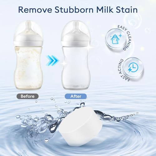 Image of MOMFANN 300 Professional Deep Cleaning Detergent Tablets for All Baby Bottle Washers, Washer Tablets for Bottle Washer and Sterilizer and Dryer, Easy to Use