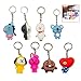Jzhen 8 Piezas BTS Animal Llaveros Colgante, Accesorios para el automóvil, Colgante, Colgante, Bolso, Adorno, Relleno Bolsa Llavero para Niños y Adultos
