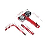 Mulcort Chain Guide Straightener, Electric Chain Saw Chain Saw Guide bar Tightening Repair Tool Adjuster Metal bar Track Closing Tool red - Image 6