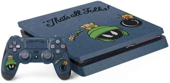 Skinit Decal Gaming Skin Compatible with PS4 Slim Bundle - Officially Licensed Looney Tunes Marvin The Martian Super Sized Design
