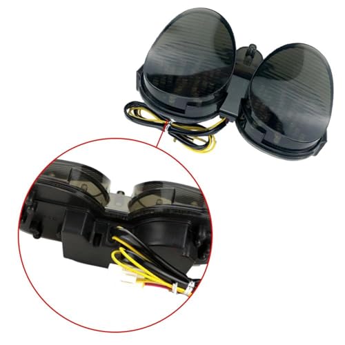 Feu arrière R6 2001 2002 à clignotants intégrés haute visibilité