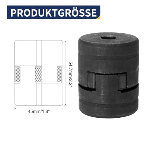 Coupleur flexible L075 de 7/16" à 2.5cm avec araignée Buna-N pour fendeuse