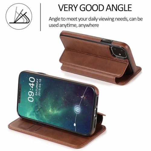 Étui portefeuille pour iPhone 7 8 Plus ENILSA housse à rabat en cuir magnétique avec porte-carte - 2