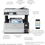 Epson EcoTank Pro ET-5170 Imprimante sans fil tout-en-un avec scanner, photocopieur, fax Plus Auto Document Feeder , Blanc