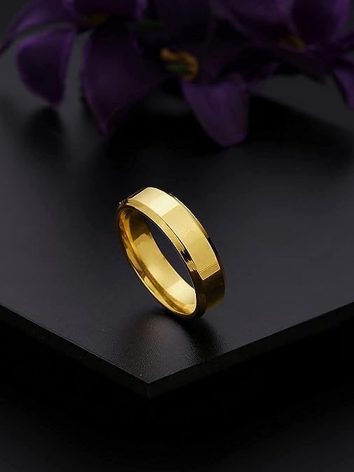 Image of Lila Stainless Steel Titanium Matte Finish Ring Wedding Band Ring for Men Women Boys Girl