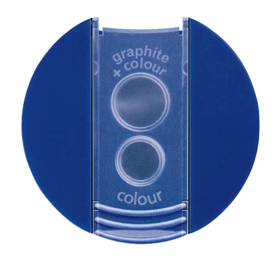 Staedtler 512 Doppio Temperamatite Noris - Due Fori Per Matite Standard E Grosse, Design Floreale, Con Coperchio