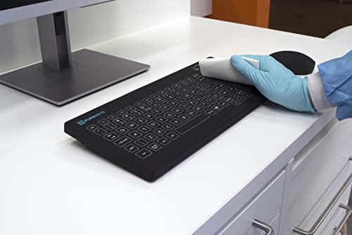 Clavier médical USB hygiénique en silicone plat contre les bactéries