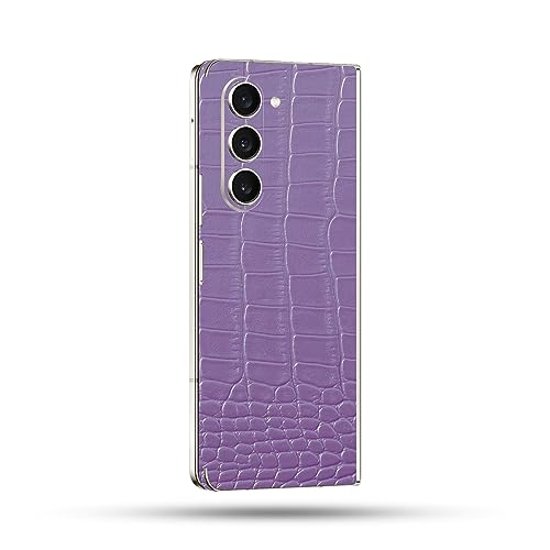 Image of MightySkins Skin Compatible with Samsung Galaxy Z Fold 5 Full Wrap - Purple Gator Skin | Protective, Durable, and Unique Vinyl Decal wrap Cover | Easy to Apply & Change Styles | Made in The USA