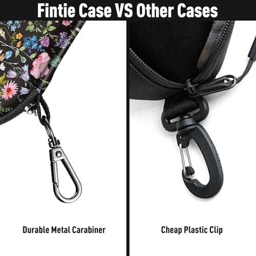 Image of FINTIE Sunglasses Case, Hard EVA Shell Shockproof Sport Glasses Case with Metal Carabiner Travel Zipper Eyeglasses Holder