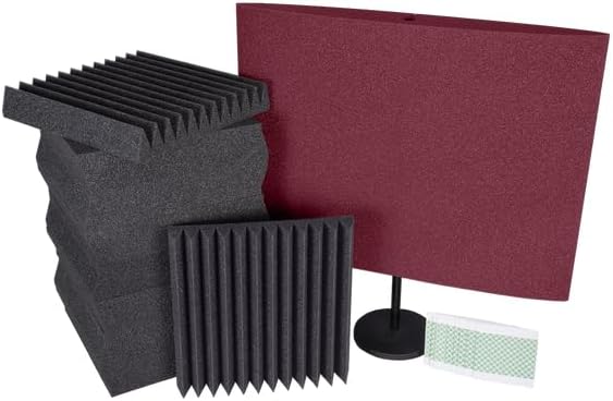 Podcast Starter Kit by Auralex Acoustics, Burgundy, PODCASTSK_BUR