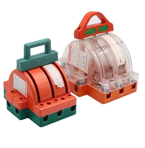 Interrupteur triphasé 100A boîtier transparent sectionneur biphasé 220V haute puissance