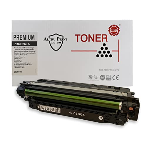 Altru Print Remanufactured Toner Cartridge Replacement For Ce260A (647A / 646A) For Color Laser Cp4025N Cp4025Dn Cp4525N Cp4525Dn Cp4525Xh Cm4540 Cm4540F Printers - 8500 Page Yield - Black #TOP21