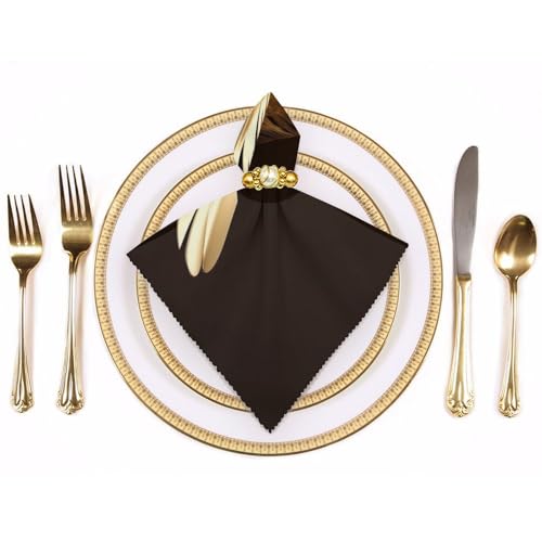 Servilletas de tela decorativas Golden Feathers 2 unidades miniatura 3