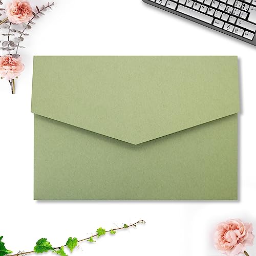 image for Generic 25 Pieces A7 Pocket Invitations (5.12 x 7.09) Trifold Wedding 