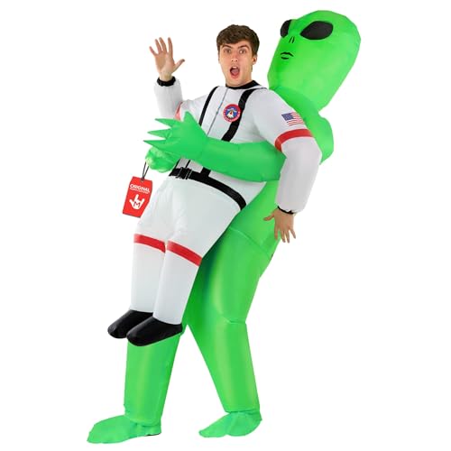 Morph Costume d'alien gonflable pour adulte, costume d'Halloween pour homme