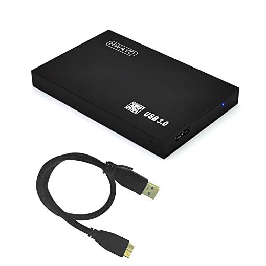 HWAYO 2.5'' 1TB Ultra Slim Portable External Hard Drive USB3.0 HDD Storage for PC/Desktop/Laptop/MacBook/Chromebook/Xbox One (Black)
