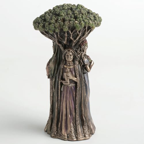 Estatua Triple Diosa Madre Doncella y Anciana 4.6 pulg miniatura 4