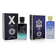 X Men+Parfum de Rois France Mens Cologne, Eau de Toilette Natural Spray - Masculine Scents - Modern Fragrance - Holiday Gift Set Pack of 2 Each 3.4 Fl Oz, Total 6.8 Fl Oz
