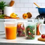 [32 oz - 24 Ensembles] 950ML Conteneurs de stockage de denrées alimentaires en plastique Deli avec des lids hermétiques - Microwavable, congélateur & Lave-vaisselle sans danger