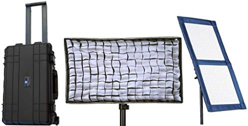 Intellytech 2 Light Kit - LC-100 1x2 Foldable LED Mat (Gold Mount)