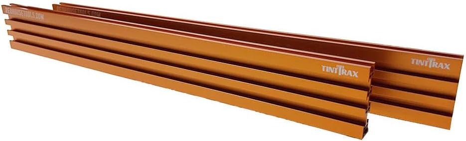 Multi T-Track - 3" Universal T-Track for Woodworking | Anodized Aluminum T Track Fence System | Woodworking Accessories | 24" Fence System (Set of 2) | Orange
