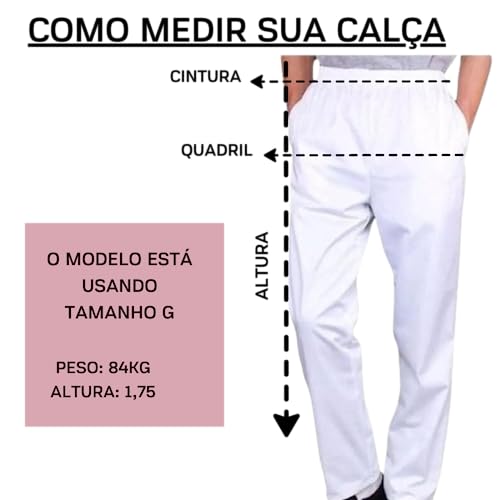 Roupa Umbanda Candomblé Masculino Oxford Ração Calça (GG)