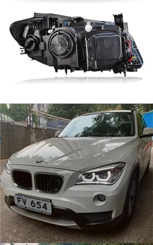 Phare LED pour BMW X1 E84 2010-2015 feu avant DRL Angel Eyes halogène
