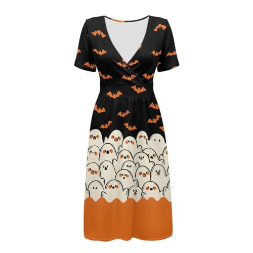 Image of Women's Summer Dresses Short Sleeve Formal Dresses with Pockets | Lightweight Quick‑Dry Soft Comfortable 2026 Fashion Dresses Loose Plus‑Size High‑Waisted