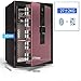 strongbox Safe and Durable Fireproof Waterproof Safe Safes Home and Lock Boxes Password Fingerprint Home Office Small 60CM High All-Steel Anti-Theft Into The Wall Office Deposit Box n (Color : Lucky