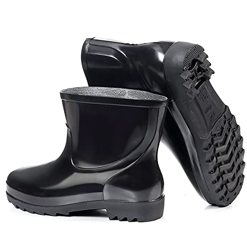 Generic Man Short Rubber Rainboots Rubber Boots For Garden Man Rain Footwear Rain Shoes Winter Hoodies Men, 7.54