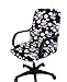 Shihualine(TM) Slipcovers Cloth Chair pads Removable Office Desk Cover stretch cushion Resilient Fabric Flowers (Size M)