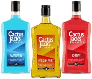 Cactus Jack's Passion Fruit Flavoured Schnapps - 70cl - Enjoy as a colourful shot or with a mixer