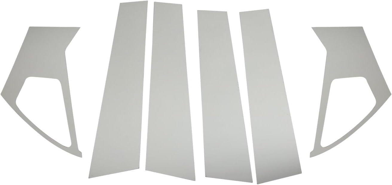 OMAC Window B Pillar Posts Door Trim Cover for Nissan Juke 2011-17 Stainless Steel 6X