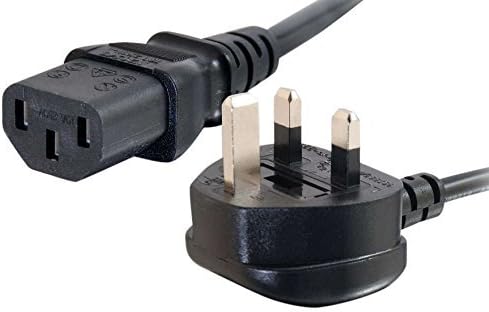 C2G 10 Metre UK Power Cable IEC320C13 to BS1363 30 Foot Kettle Lead Power Cord, Black