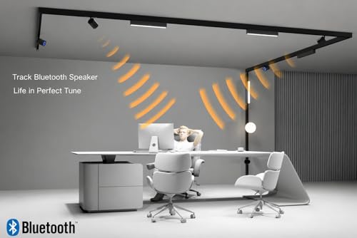 Image of Trendy Illumina Magnetic Track Bluetooth Speaker | 10W Smart Wireless Audio Module for Magnetic Track Lighting System | Bluetooth 5.4 Ceiling Track Speaker | Modern Audio Solution | Speaker Only