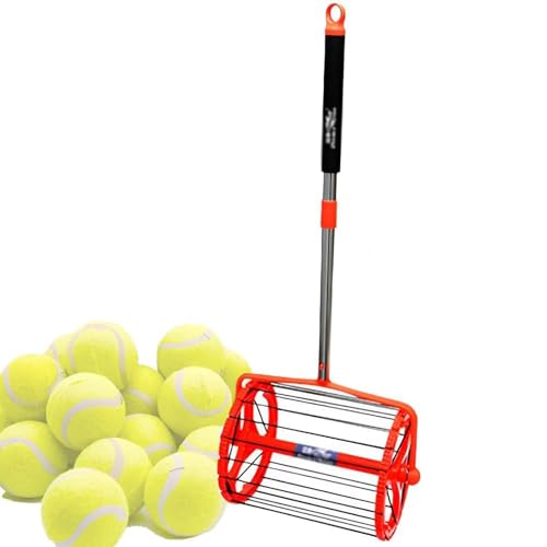 Raccoglitore per palline da ping pong, tipo a rullo, design leggero, raccoglitore a tre sezioni per una facile raccolta e conservazione delle palline da ping pong