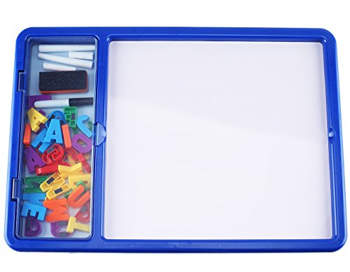 EduKid Toys Double Sided Chalk and White Board with ABC Magnets for Kids - Thumbnail 7