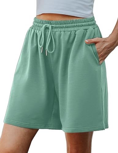 Image of Quenteen Women's Casual Summer Sweat Shorts Athletic Gym Shorts Loose Hiking Running Jogger Shorts with Pockets