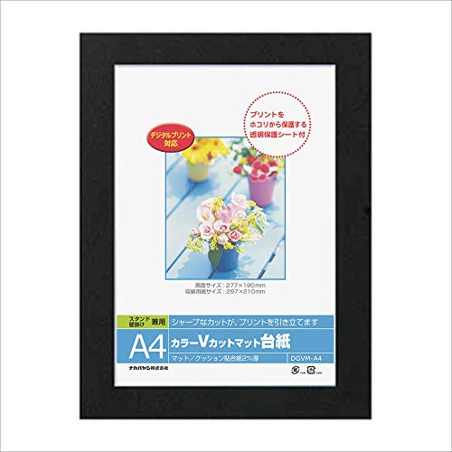 ナカバヤシ フォトフレーム 額 カラーVカットマット台紙 A3 ピンク DGVM-A3-P bme6fzu カラーVカットマット台紙 2L ピンク | 紙製フレーム | フォト