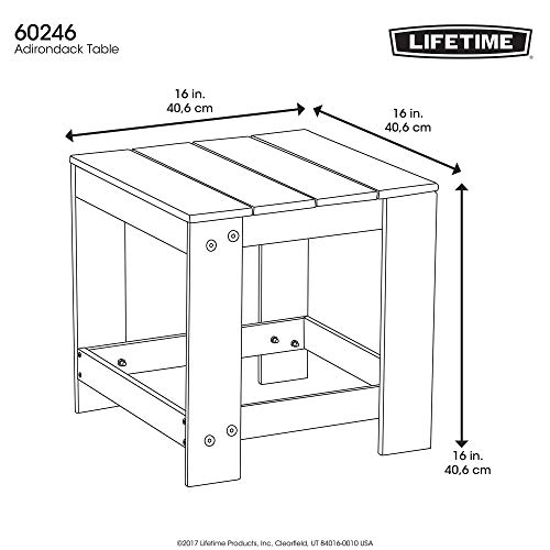Lifetime 60246 Adirondack Table, Brown #TOP2