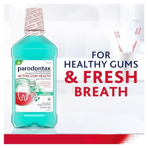 Parodontax Active Gum Health Breath Freshener Mouthwash, 3 x 16.9 fl oz - Thumbnail 2