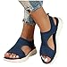 Imagen de Genérico Sandalias Mujer Tacon Comodas Moda Zapatos Punta Abierta Cuña Lavable Sandalias Mujer Verano Deportivas Sandalia Trekking Zapatos Ortopedicas