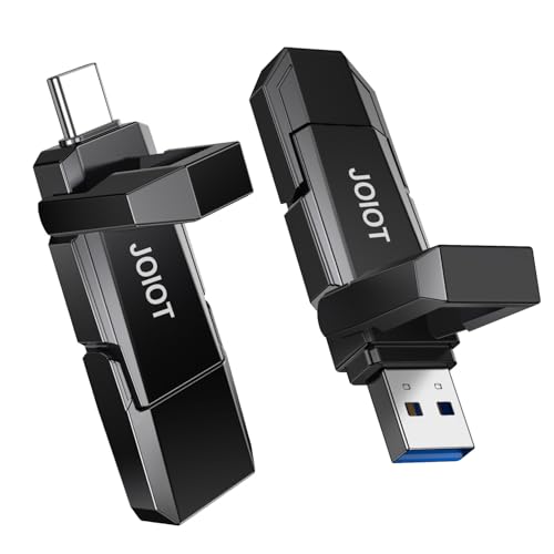 JOIOT USB C Flash Drive 128GB Up to 450MB/s Dual Type-C & USB-A USB 3.2 Solid State Drive USB-C Thumb Drive Compatible with iPhone 15/16 Series Smartp