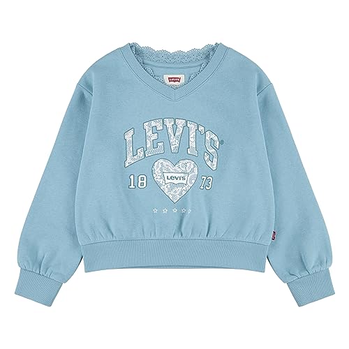 Sweatshirt fille Levi's col V dentelle, le pull doux qui ne pique pas
