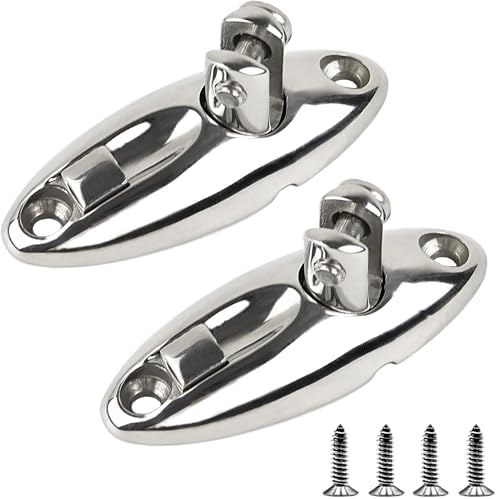 Cerniere Di Montaggio In Acciaio Inox 316 Per Bimini Top Barche - Set Da 4 Pezzi, Per Guide Da 1" - 5
